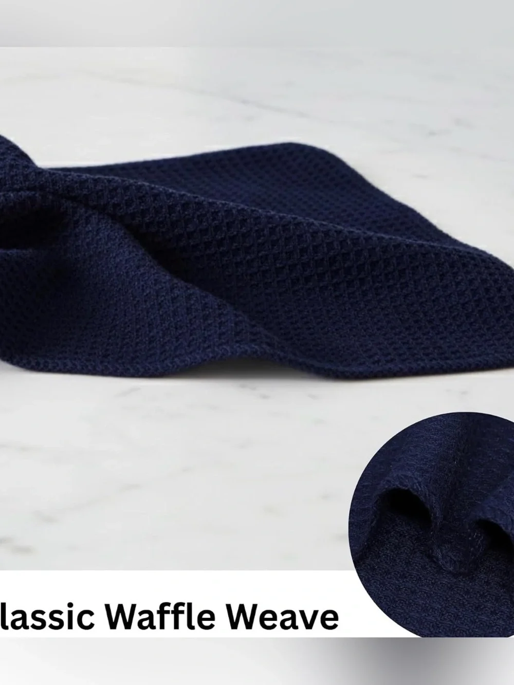 Kitchen Navy Blue Dish Cloth 6-Pack